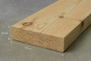 Обрезная доска 150 × 40 × 6 м